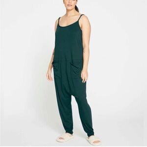 Universal Standard | UltimateS Jackson Sleeveless Deep Green Harem Jumpsuit 2X